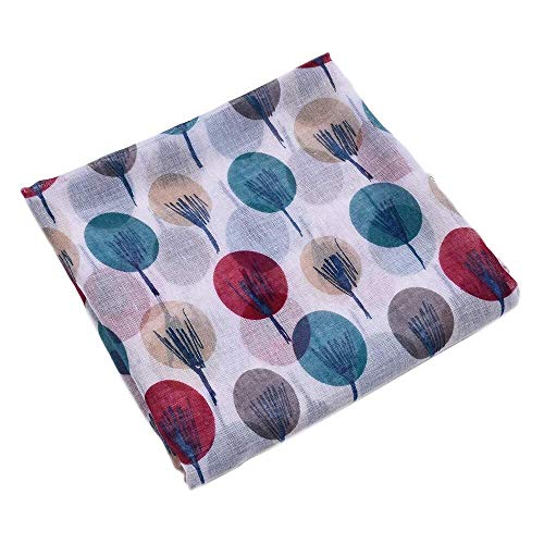 HL-TD Señoras De Las Mujeres Manera De La Impresión De La Bufanda Beige Crema De Marfil Árbol De Dibujo, Señoras Mantón del Abrigo Comodo (Color : Sketch Tree)