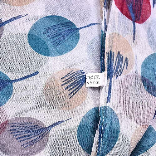 HL-TD Señoras De Las Mujeres Manera De La Impresión De La Bufanda Beige Crema De Marfil Árbol De Dibujo, Señoras Mantón del Abrigo Comodo (Color : Sketch Tree)