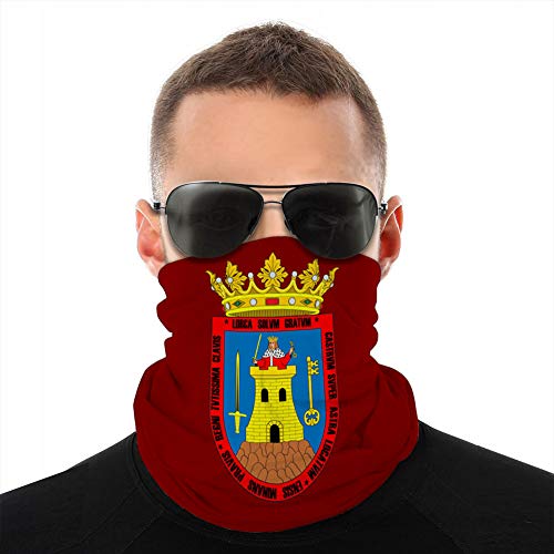 Holefg3b Cuello Protector a Prueba de Viento Escudo Bufanda Bandera de Lorca en la región de Murcia en españa Fleece Cover Shield