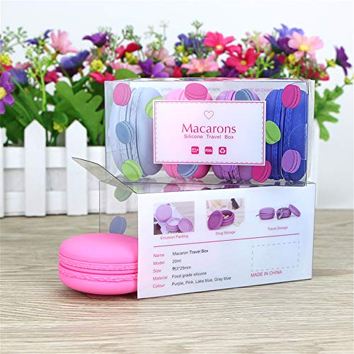 Holzsammlung 4 Piezas Vacío Silicona Envase de Crema Cosmética de Viaje con Sellado Tapas, Anti-Fugas & Rellenable para Equipaje de Mano, Libre de BPA para píldoras, lociones, Polvos etc - 20 ml