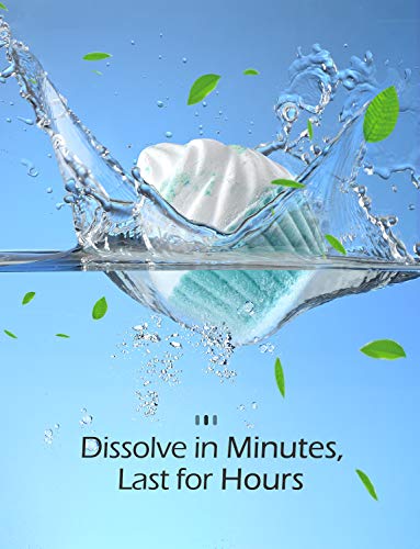 Homasy 6 Piezas Bombas de Baño, Kit SPA de Aceite Esencial Hecho a Mano, Bombas de Baño de Burbujas Efervescentes, Manteca de Karité Hidrata, Cumpleaños, Regalos para Mujeres, Madres y Niños