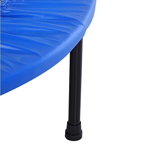 HOMCOM Cama Elástica Trampolín con diámetro 81/96/114cm y Muelles Resistentes hasta 100kg Color Azul Oscuro (S-Φ81 x 22,5cm)