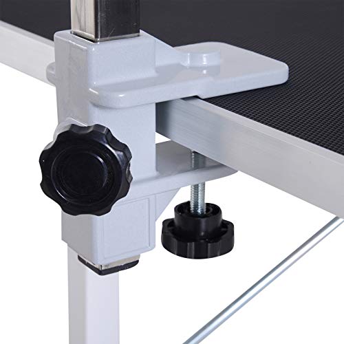 HOMCOM PawHut Mesa Plegable Aseo de Perros Mascotas peluqueria Canina Cepillado exhibicion Pro