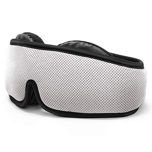 HOMMINI Antifaz para Dormir, 3D Máscara para Dormir con Ajustable Correa 100% Anti-Luz Antifaces para Los Ojos, Espuma de Memoria Transpirable y Ultra Suave máscara para Ojos para Dormir