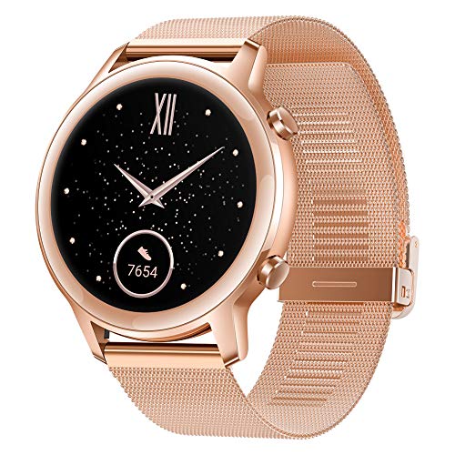 HONOR Smartwatch Magic Watch 2 42mm (hasta 2 Semanas de Batería, Pantalla Táctil AMOLED de 1.2", GPS, 15 Modos Deportivos, Llamadas Bluetooth) para Hombre Mujer, Sakura Gold