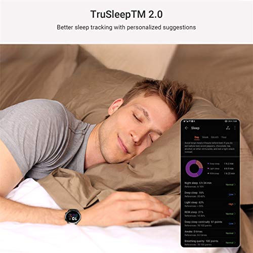 Honor Smartwatch Magic Watch 2, 42mm Reloj Inteligente con Pulsómetro, hasta 14 días de Batería, 5ATM Waterproof, Pantalla Táctil Amoled de 1.39", GPS, 15 Modos Deportivos, Llamadas Bluetooth