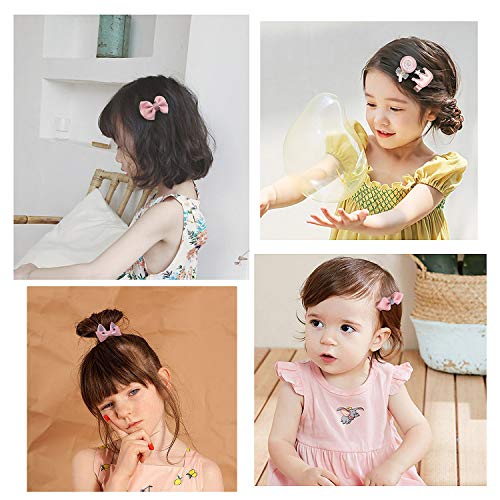 Horquillas Pelo Niña, Comius 36 Piezas Pinzas Niña e Gomas Pelo Niña Bebe Pinza de Pelo Niña con Tela Accesorios para el Pelo Niñas (Adorable)