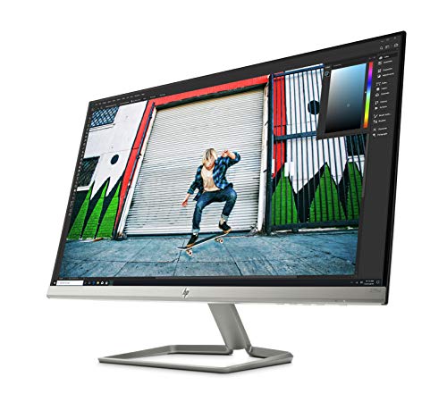 HP 27fwa - Monitor Full HD de 27" (1920 x 1080, panel IPS LED, 16:9, HDMI 1.4, 5 ms, 60 Hz, AMD FreeSync, Altavoces incorporados), Color Blanco