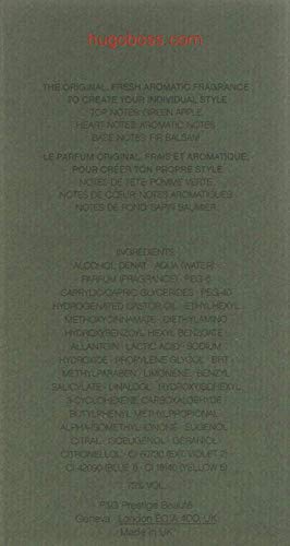 Hugo Boss, Agua de colonia para hombres - 75 gr.