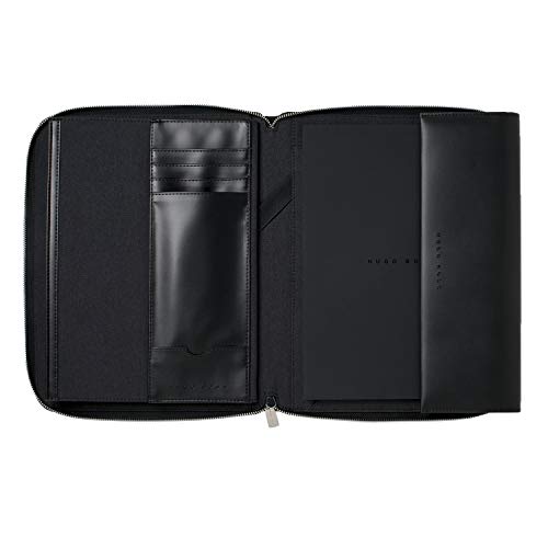 Hugo Boss htf705j Advance maletín A4 en tejido gris oscuro
