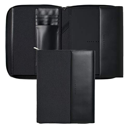 Hugo Boss htf705j Advance maletín A4 en tejido gris oscuro