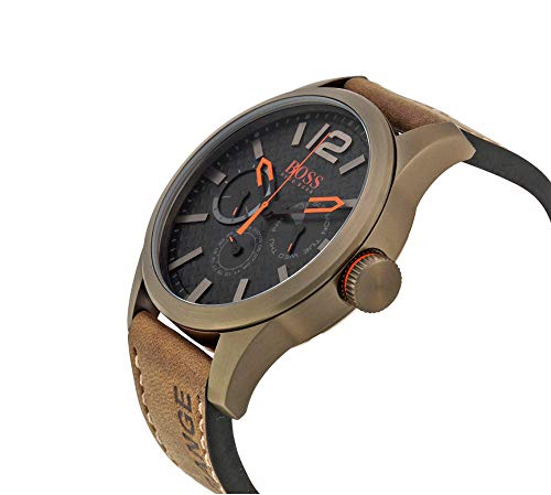 Hugo Boss Orange Reloj de pulsera analógico para Hombre, 1513240, Marrón/Negro