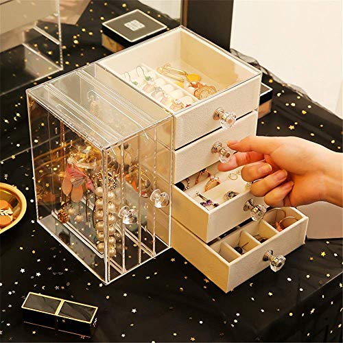 HZXH16 Exquisito y Hermoso Pendientes de Escritorio organizadores cosmética XLhzh Acabados de joyería Collar de Almacenamiento en Rack de múltiples Capas de la joyería joyería Percha