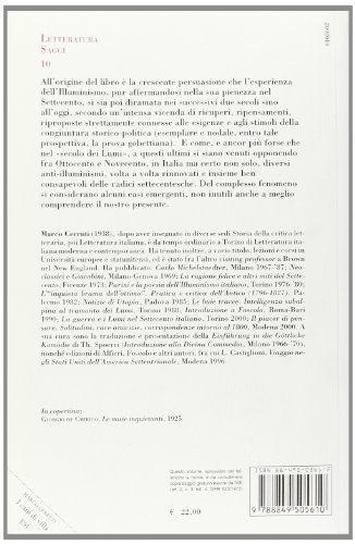 I cani di villa. Percorsi dei Lumi e anti-illuministi in Italia fra settecento e novecento (Letteratura. Sez. saggi)