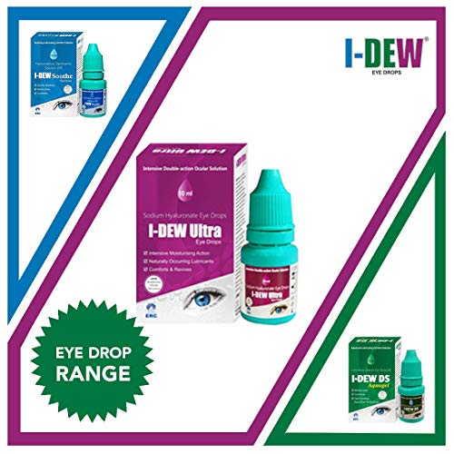 I-Dew Ultra Allergy Eye Drops for Dry Eyes, Eye Drops for Allergies, Eye Drops for Hay fever, Eye Drops for Dry Eyes Contact Lens Users, Eye Drops Preservative-Free