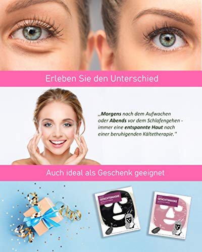 Icehof - Mascarilla de frío con arcilla para el rostro, relajante, con efecto calmante y analgésico