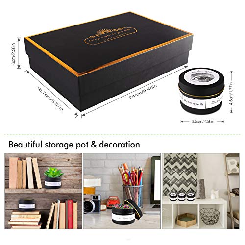 IDESION Velas Aromaticas Vela Perfumada Cera de Soja 100% Natural 100G 20-25 Horas Duración para Aromaterapia Decoración para Fiesta Boda Baño Yoga Aniversario Día de San Valentín - 6 Piezas