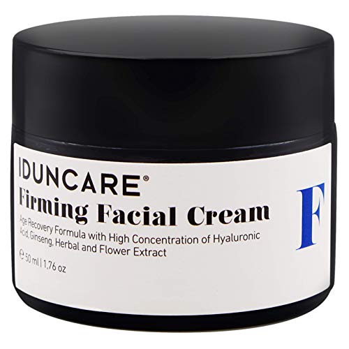 Iduncare Crema Facial Reafirmante - Crema de Cara Antiedad con Vitamina C & Ácido Hialurónico - Mejor Crema Hidratante para Piel Seca, Arrugas & Manchas en la Piel - 50 ml