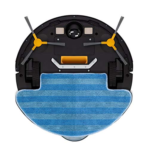 IKOHS NETBOT S12 - Robot Aspirador 4 en 1 - Barre, aspira, Pasa la mopa y friega el Suelo, Navegación Inteligente, Automático Carga, para Suelos Duros y alfombras, programable (Negro antracita)