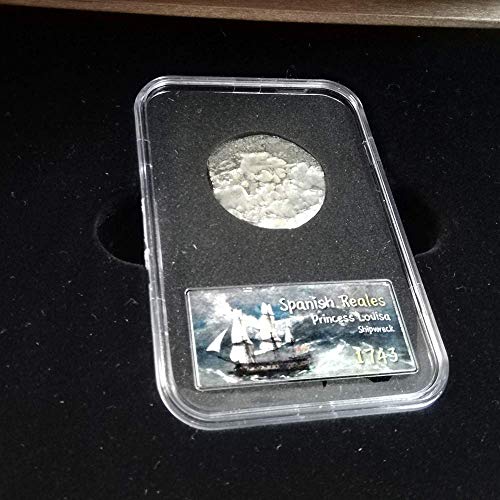 IMPACTO COLECCIONABLES Monedas de España - Monedas Antiguas - Colección Monedas - Naufragio del Galeón “Princess Louisa” Real Español de Plata 1743