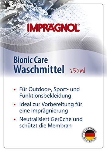 Imprägnol Detergente Ropa Bionic: Limpieza Profesional en Líquido para la Ropa para Todos Climas - Sin PFC, 250ml