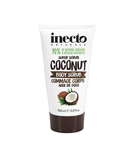 Inecto Naturals Super Scrub Coconut, Crema Exfoliante Peeling Corporal de Coco, 150 ml
