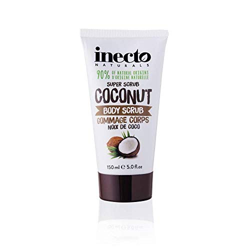 Inecto Naturals Super Scrub Coconut, Crema Exfoliante Peeling Corporal de Coco, 150 ml