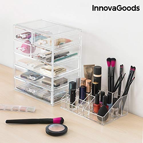 InnovaGoods Organizador de Maquillaje Acrílico - 1 Unidad