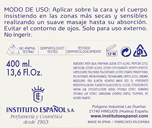 Instituto Español Crema Cuidado Integral para Piel Atópica - 400 ml