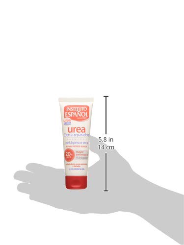 Instituto Español Urea Ultra Hidratación Crema reparadora avanzada para piel áspera o seca, 20% urea, 75 ml
