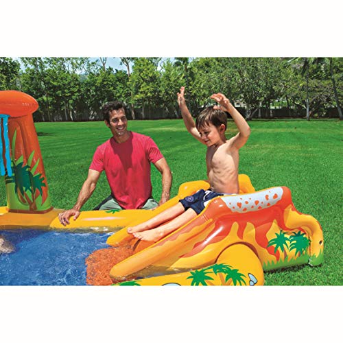 Intex 57444NP - Centro juegos hinchable dinosaurio 249 x 191 x 109 cm, 272 litros