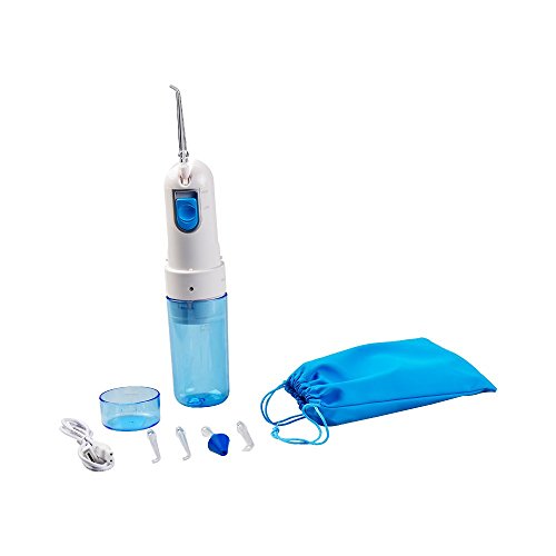 Irrigador dental profesional, inalámbrico, eléctrico, recargable, potente y portátil. Accesorio para el cuidado dental, color aleatorio, AR-W-06 (plegable).