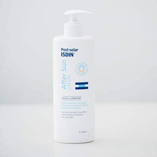 ISDIN After Sun Lotion, Efecto calmante y refrescante, hidratación y reparación intensa - 400 ml