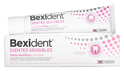 Isdin Bexident Dientes Sensibles Pasta Dentrífica, Uso diario, Combate la hipersensibilidad dental 1 x 75 ml
