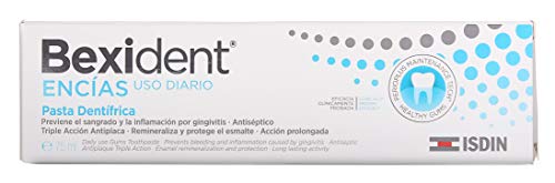 Isdin Bexident Encías Uso Diario Pasta Dentrífica, Previene el sangrado y la inflamación por gingivitis, Higiene bucal diaria 1 x 75 ml