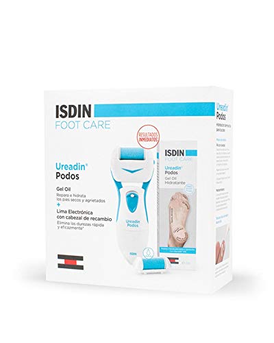 Isdin Foot Care Ureadin Podos Gel Oil 75 Ml + Lima Electrónica Con Cabezal De Recambio