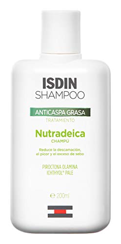 Isdin Nutradeica Champú Anticaspagrasa, Reduce la Descamación, el Picor y el Exceso de Sebo 1 x 200ml
