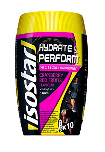 Isostar Hydrate and Perform Red Fruits, polvo, paquete de 2 (2 x 400 g)