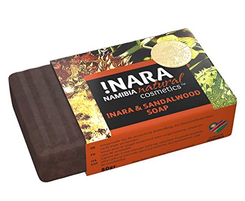 Jabón ecolócigo !Nara con sándalo jabón natural con aceites esenciales suaves para el cuidado diario de la piel facial y corporal. Idóneo para pieles muy sensibles irritadas y propensas al eccema, 80g