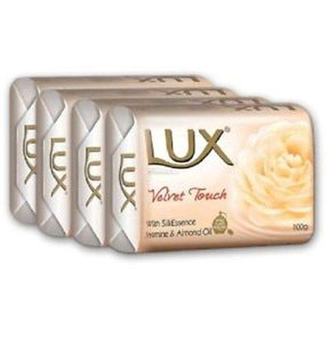 Jabón LUX Velvet Touch, 100 gm, paquete de 4