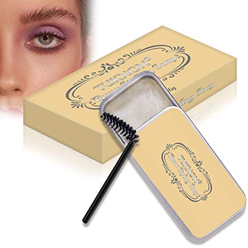 Jabón para Cejas, Soap Brows, Eyebrow Soap Kit, Gel para Jabones de Cejas en 3D Crema, Wild Eyebrow Shape Soap, Jabón para dar Forma a Las Cejas, Impermeable de Larga Duración, con Cepillo