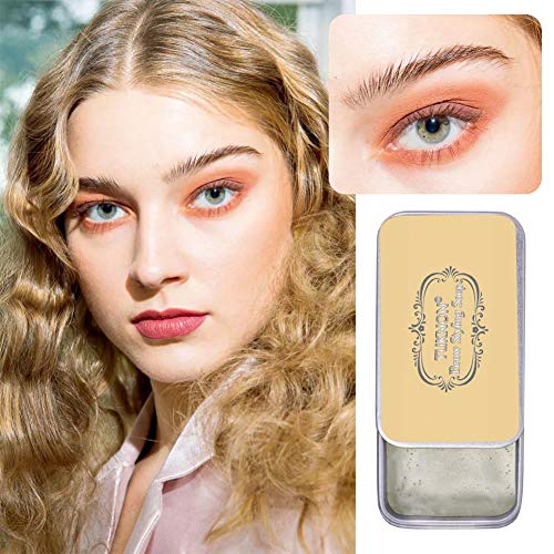 Jabón para Cejas, Soap Brows, Eyebrow Soap Kit, Gel para Jabones de Cejas en 3D Crema, Wild Eyebrow Shape Soap, Jabón para dar Forma a Las Cejas, Impermeable de Larga Duración, con Cepillo