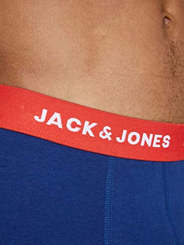 Jack & Jones JacLee Trunks 5 Pack Bóxer, Azul (Surf The Web Detail: Surft The Web/Estate Blue/Blue Jewel), X-Large (Pack de 5) para Hombre