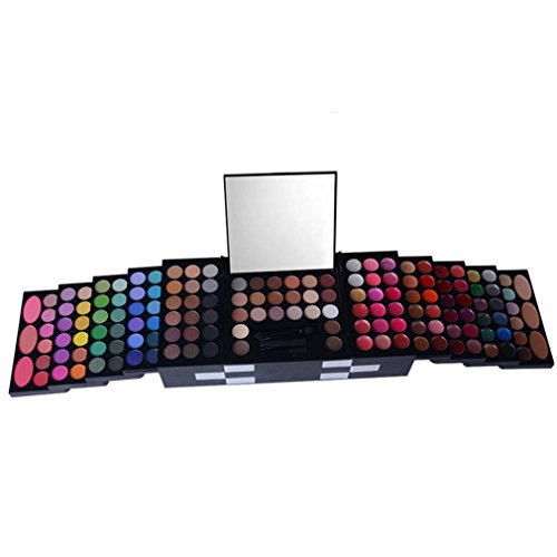 JasCherry 148 Colores Sombra De Ojos Paleta de Maquillaje Cosmética - Incluye Corrector, Blush, Polvos Compactos, Polvo de Cejas y Brillo de Labios