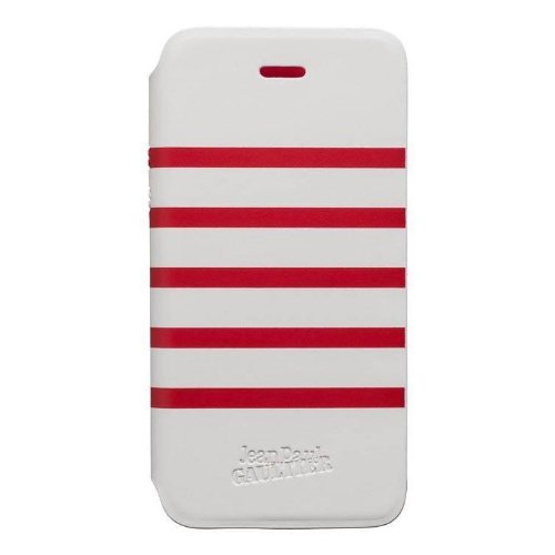 Jean Paul Gaultier JP259862 - Carcasa folio para Apple iPhone 5C, blanco/rojo