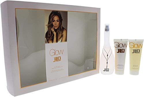 Jennifer Lopez Glow EDT Spray, loción corporal y gel de ducha, 3.3 oz/2.5 oz