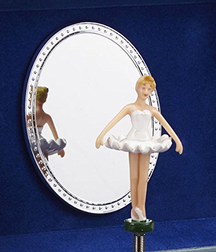 Jewelkeeper - Caja de Música para Joyas, con Hada Estrellada Azul y Blanca - Melodía del Lago de los Cisnes