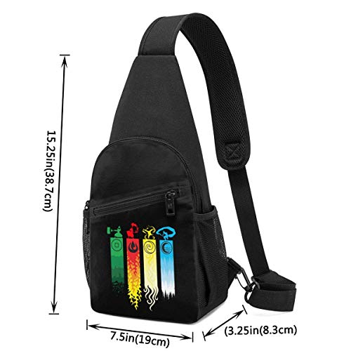 JHUIK Avatar The Last Legend Airbender of Korra Aang Pechera Bolso bandolera, Mochila de hombro Mochila bandolera Riñonera