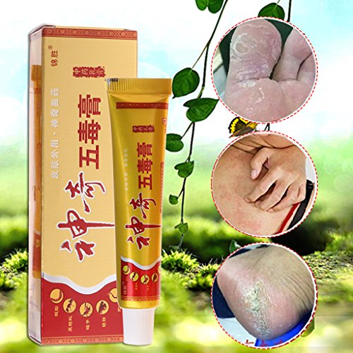 JIACUO Psoriasis Corporal Dermatitis Eczema Problemas de la Piel Crema de Hierbas Chinas Ungüento Nuevo