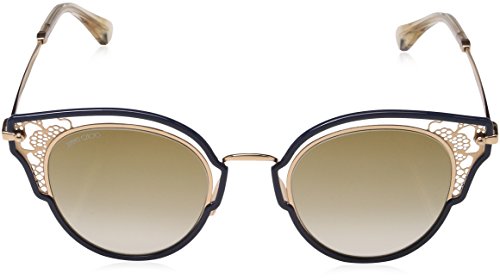 Jimmy Choo DHELIA/S JL KY2 Gafas de sol, Azul (Bluette Gold/Bw Black Brown), 48 para Mujer